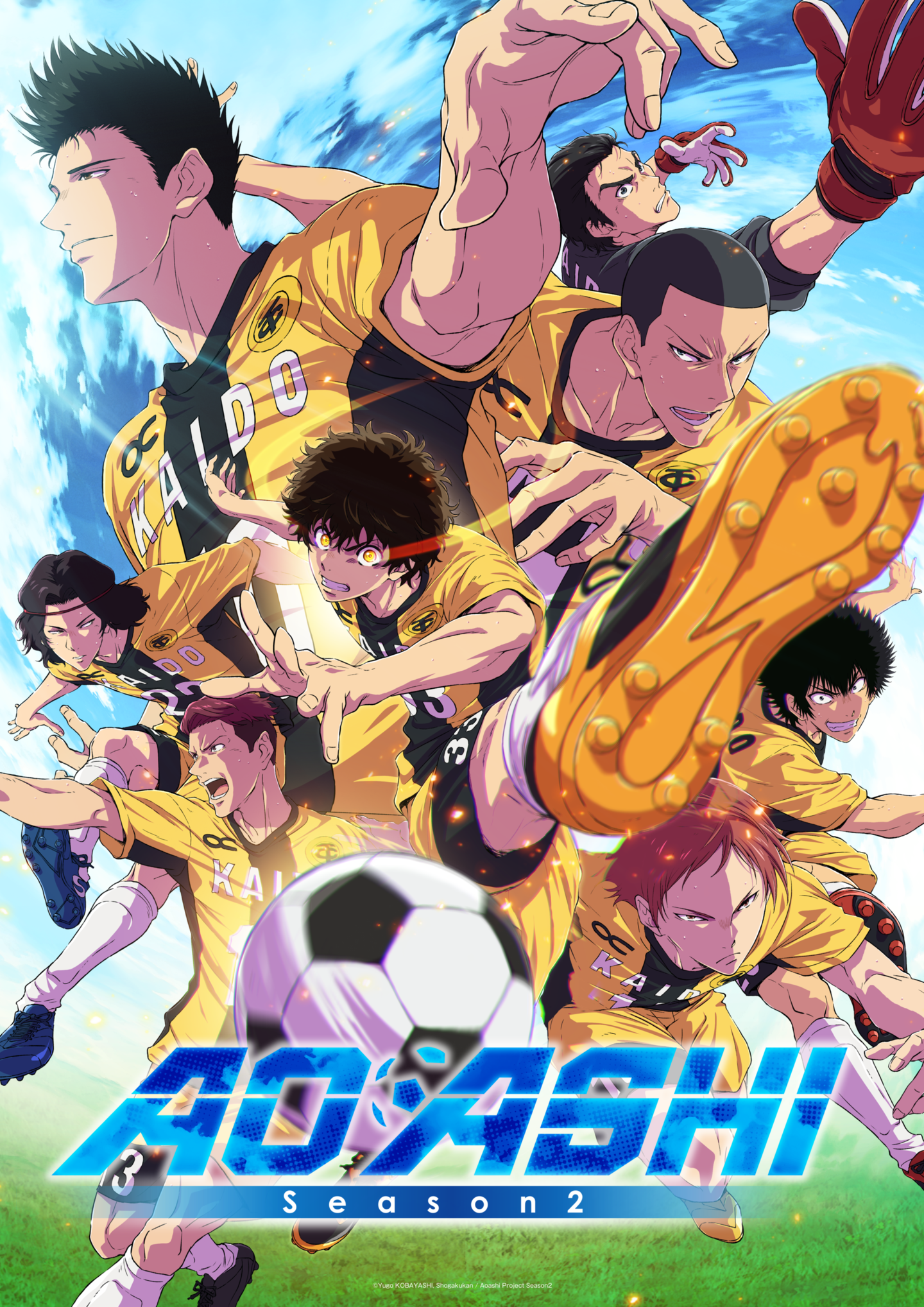 Visual da segunda temporada de Aoashi