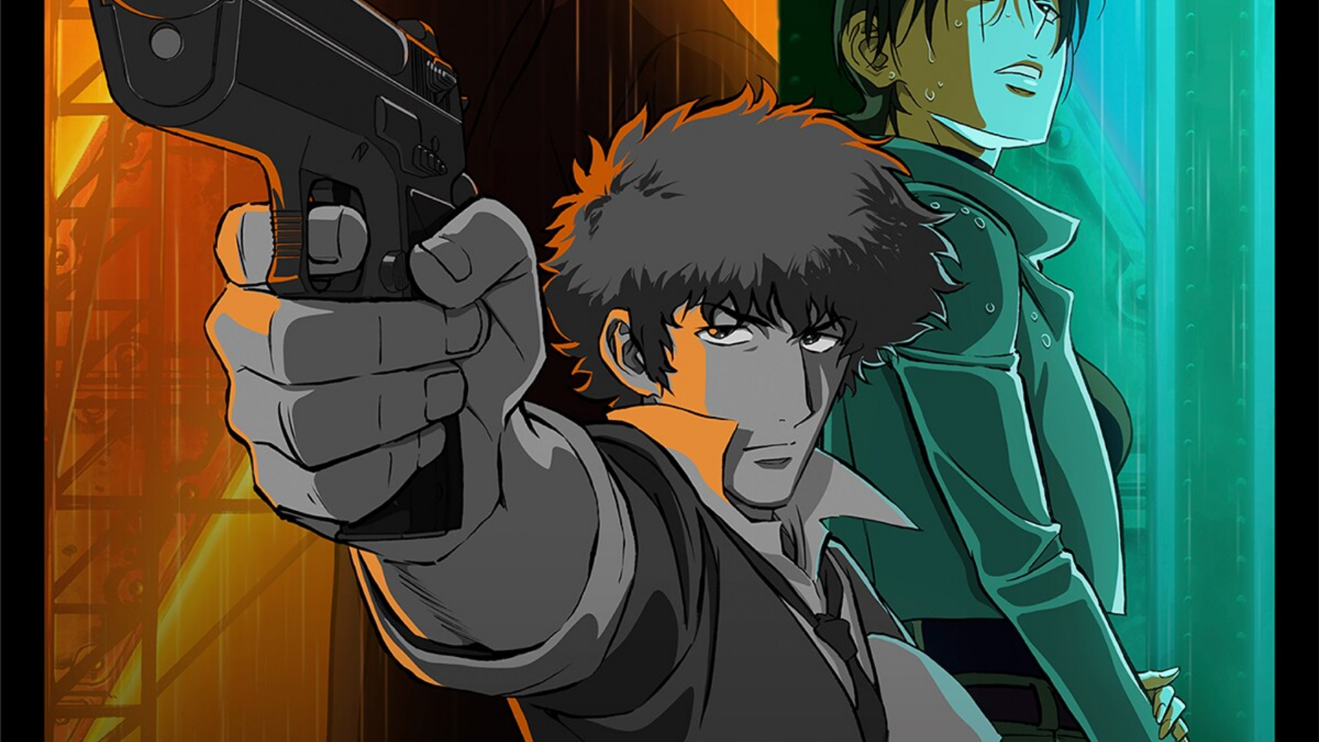 Spike Spiegel e Faye Valentine na nova arte de Cowboy Bebop