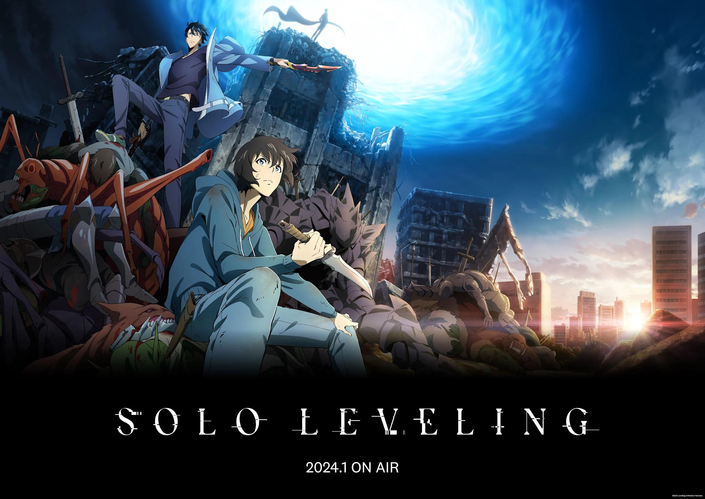 Sung Jin-Woo em visual de Solo Leveling