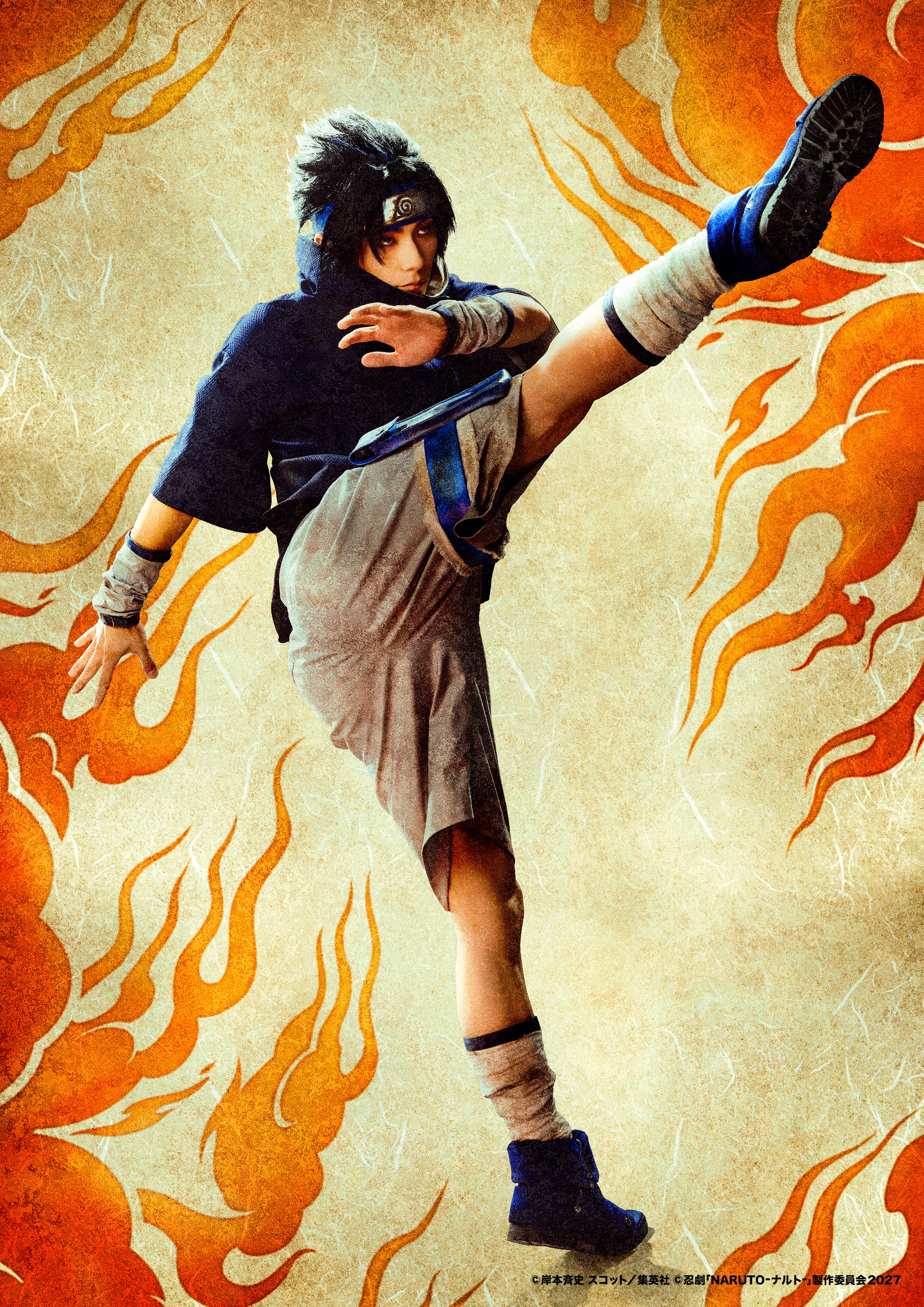 Sasuke Uchiha no espetáculo Ninja Show Naruto