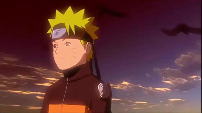 Naruto Uzumaki olhando para o horizonte