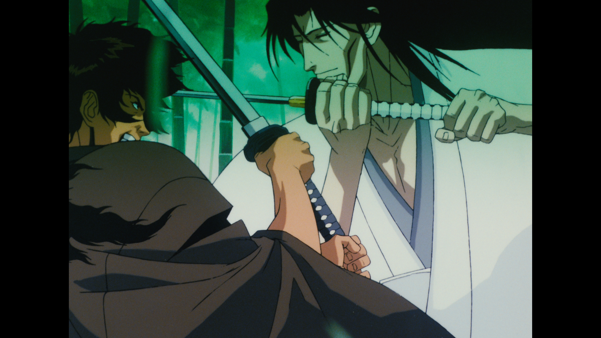 Confronto de Ninja Scroll em imagem remasterizada em 4K