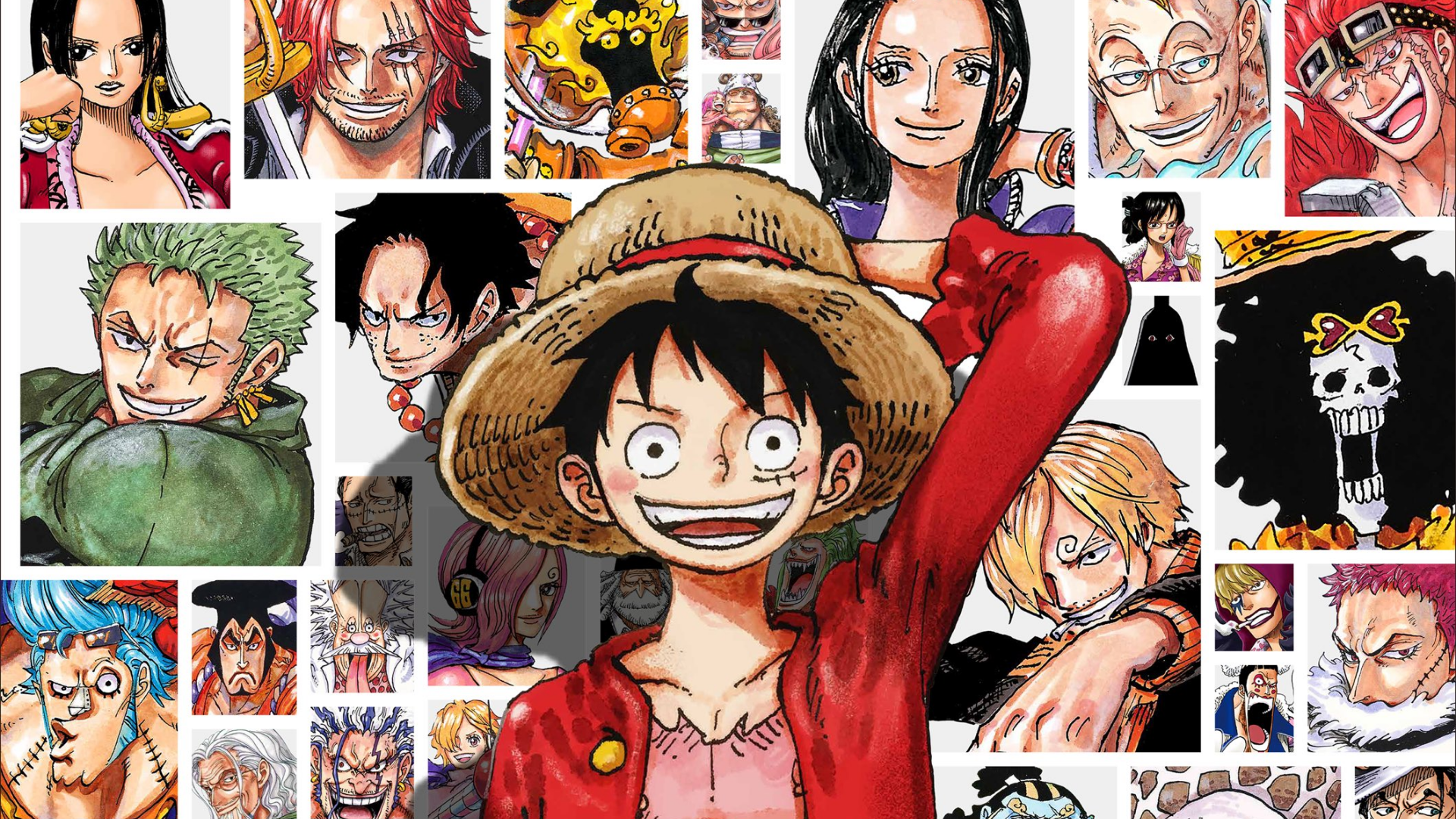 Ilustração especial de Luffy para o World Top 100